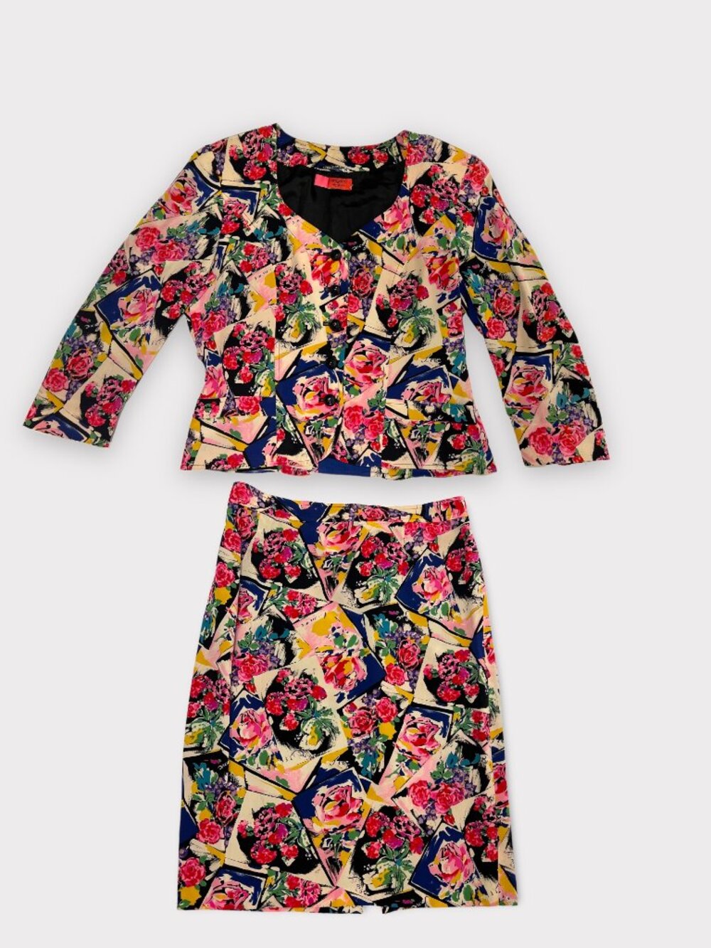Emanuel Ungaro Floral Skirt Suit